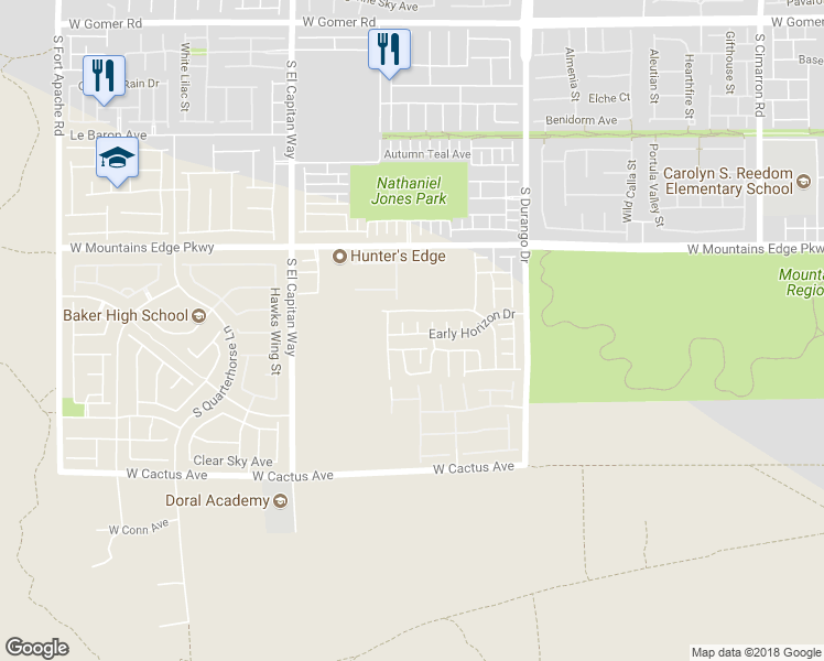 map of restaurants, bars, coffee shops, grocery stores, and more near 8779 Brilliant Star Drive in Las Vegas