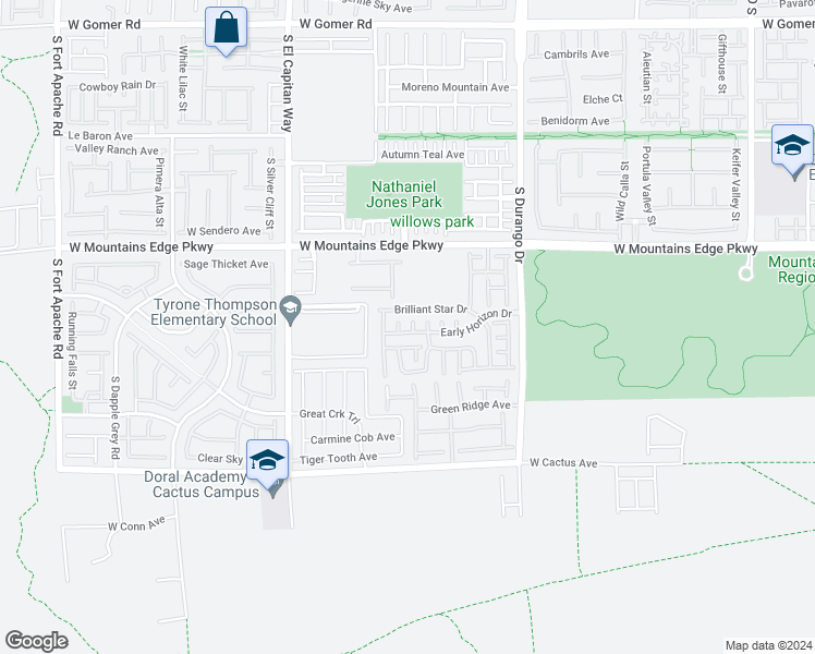 map of restaurants, bars, coffee shops, grocery stores, and more near 10243 Midnight Glow Court in Las Vegas