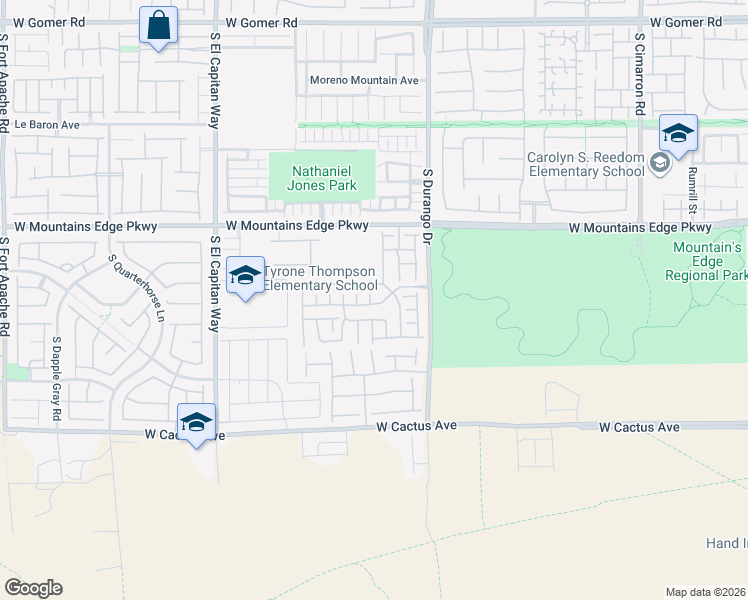 map of restaurants, bars, coffee shops, grocery stores, and more near 10250 Bedrock River Court in Las Vegas