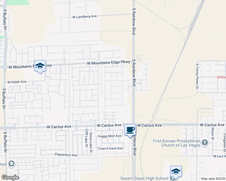 map of restaurants, bars, coffee shops, grocery stores, and more near 7023 Amapa Road in Las Vegas
