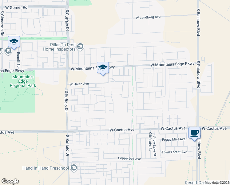 map of restaurants, bars, coffee shops, grocery stores, and more near 7476 Santo Domingo Avenue in Las Vegas