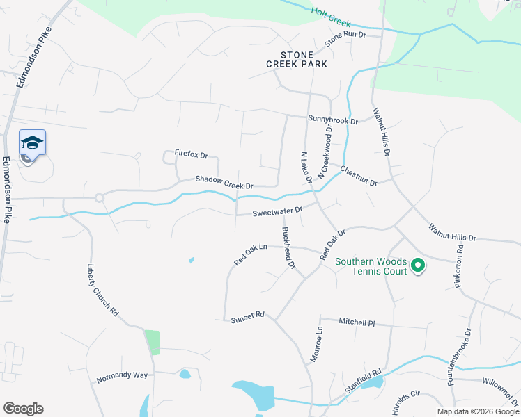 map of restaurants, bars, coffee shops, grocery stores, and more near 1336 Sweetwater Drive in Brentwood