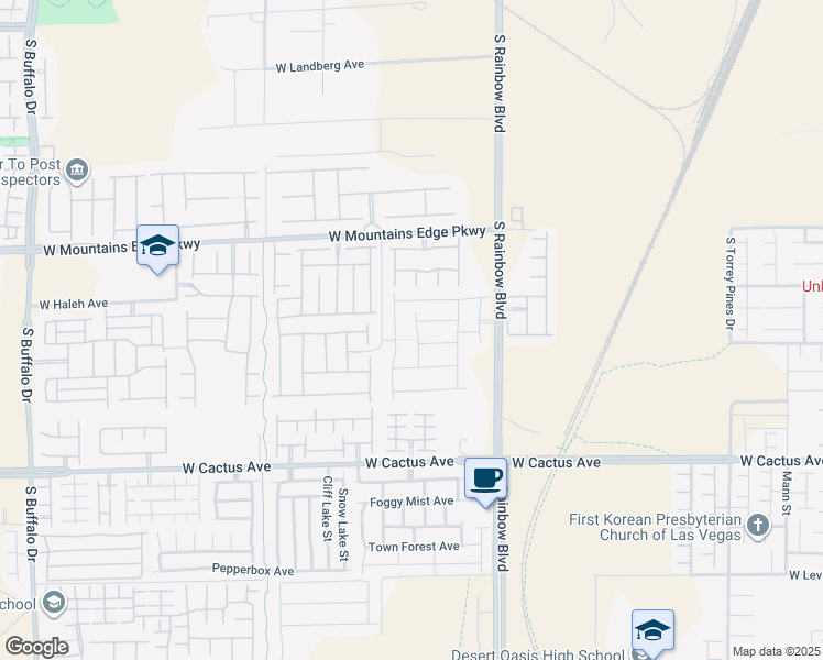 map of restaurants, bars, coffee shops, grocery stores, and more near 10281 Numaga Road in Las Vegas