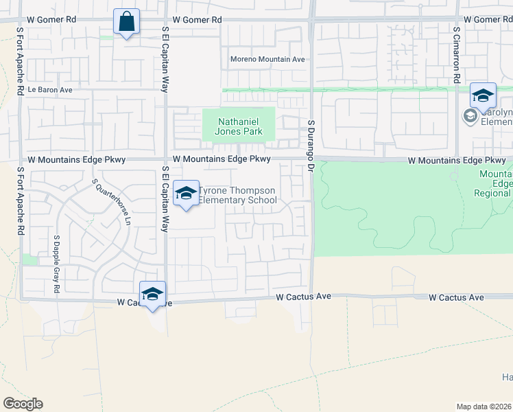 map of restaurants, bars, coffee shops, grocery stores, and more near 10230 Lupine Meadow Drive in Las Vegas