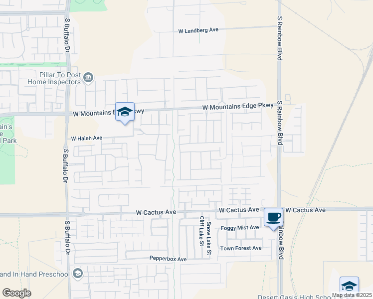 map of restaurants, bars, coffee shops, grocery stores, and more near 7247 Cabarita Avenue in Las Vegas
