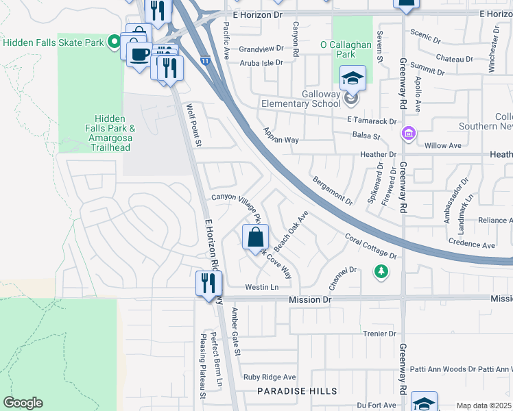 map of restaurants, bars, coffee shops, grocery stores, and more near 818 Coastal Beach Road in Henderson