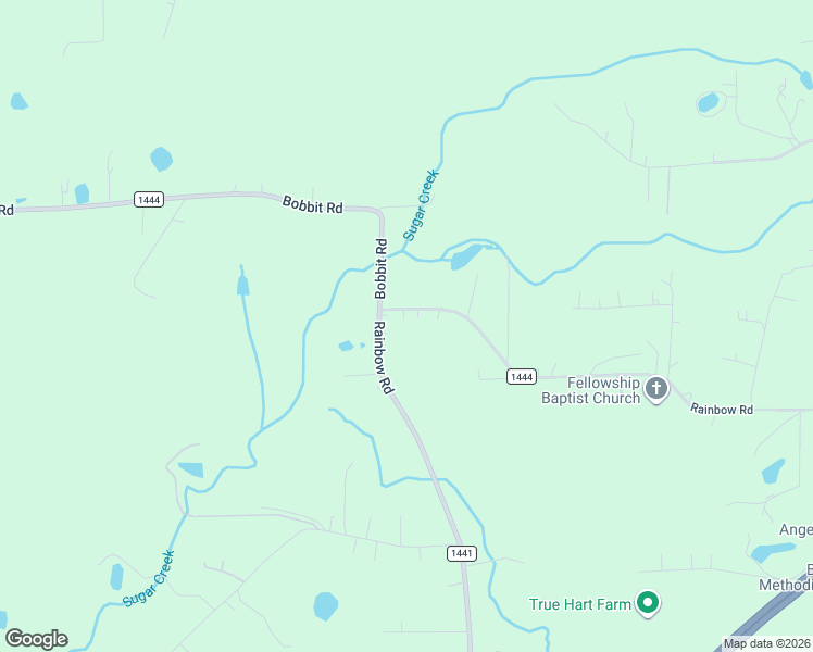 map of restaurants, bars, coffee shops, grocery stores, and more near 828 Rainbow Road in Advance