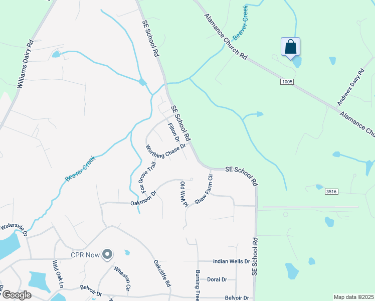 map of restaurants, bars, coffee shops, grocery stores, and more near 3903 Filton Drive in Greensboro
