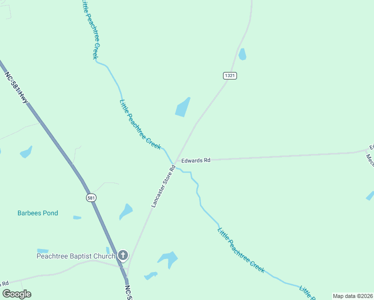 map of restaurants, bars, coffee shops, grocery stores, and more near 4233 Lancaster Store Road in Spring Hope