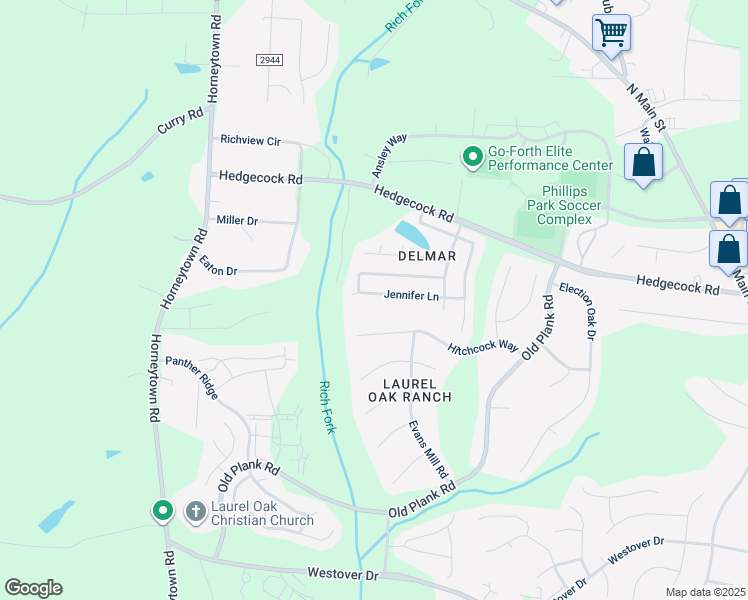 map of restaurants, bars, coffee shops, grocery stores, and more near 879 Jennifer Lane in High Point