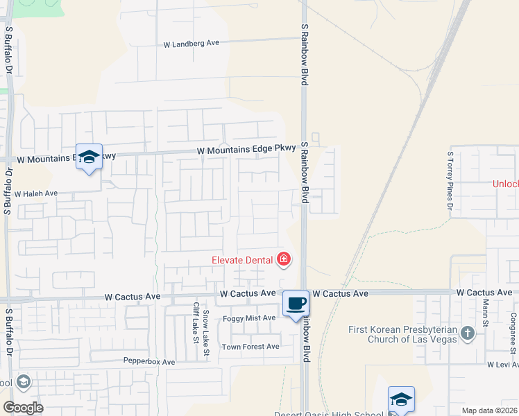 map of restaurants, bars, coffee shops, grocery stores, and more near 7011 Amapa Road in Las Vegas