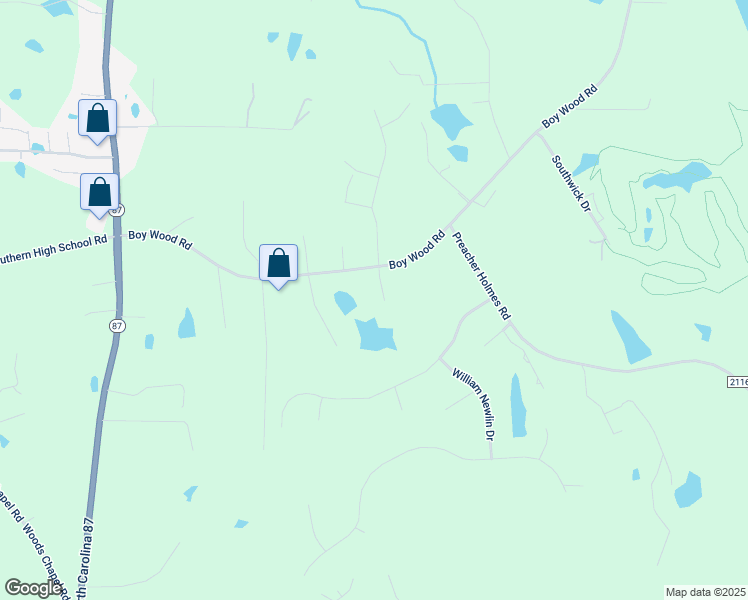 map of restaurants, bars, coffee shops, grocery stores, and more near 3417 Ashley Ponds Court in Graham