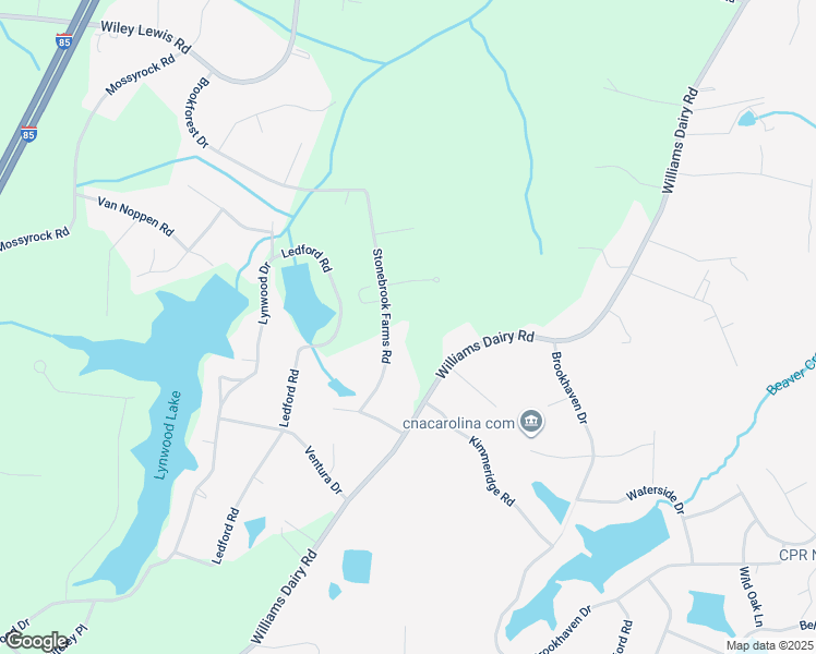 map of restaurants, bars, coffee shops, grocery stores, and more near 4103 Stonebrook Farms Road in Greensboro