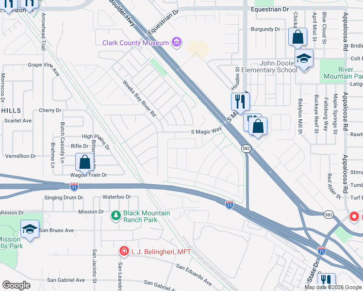 map of restaurants, bars, coffee shops, grocery stores, and more near 908 Lynne Harbor Avenue in Henderson