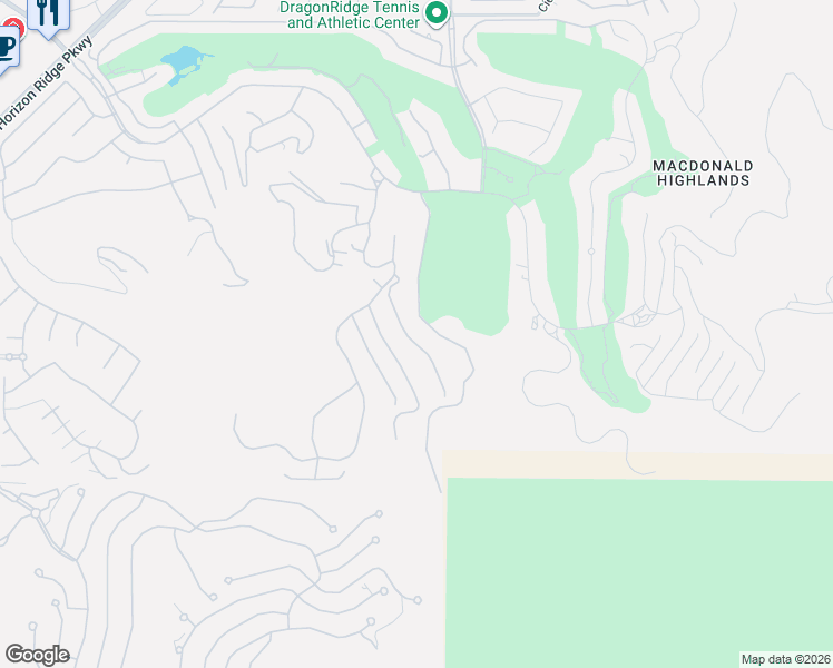 map of restaurants, bars, coffee shops, grocery stores, and more near 658 Scenic Cliff Drive in Henderson
