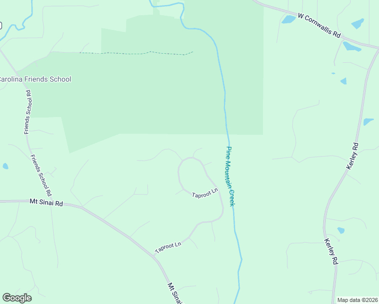 map of restaurants, bars, coffee shops, grocery stores, and more near 4937 Taproot Lane in Durham