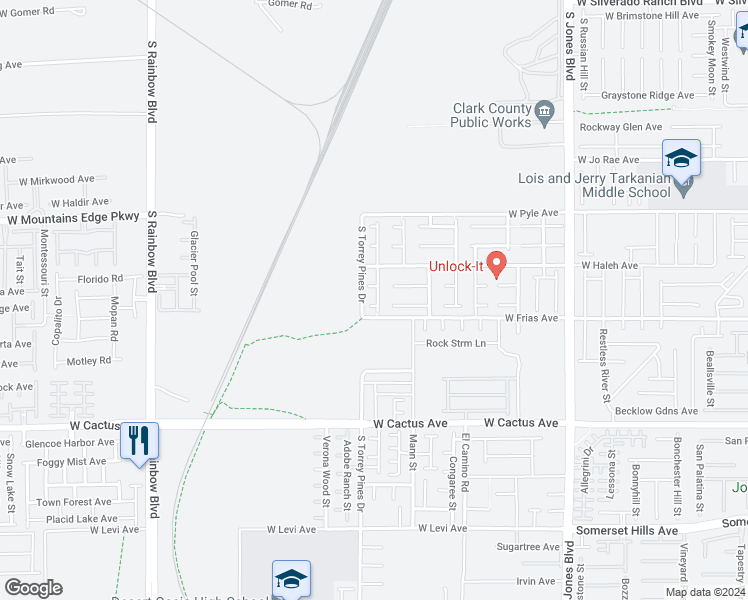 map of restaurants, bars, coffee shops, grocery stores, and more near 6478 Red Island Court in Las Vegas