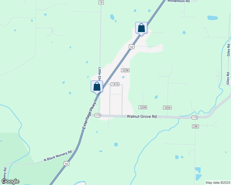 map of restaurants, bars, coffee shops, grocery stores, and more near 10923 West Highway 62 in Prairie Grove