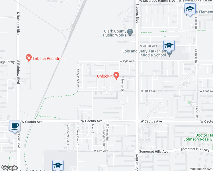 map of restaurants, bars, coffee shops, grocery stores, and more near 10268 June Flower Drive in Las Vegas