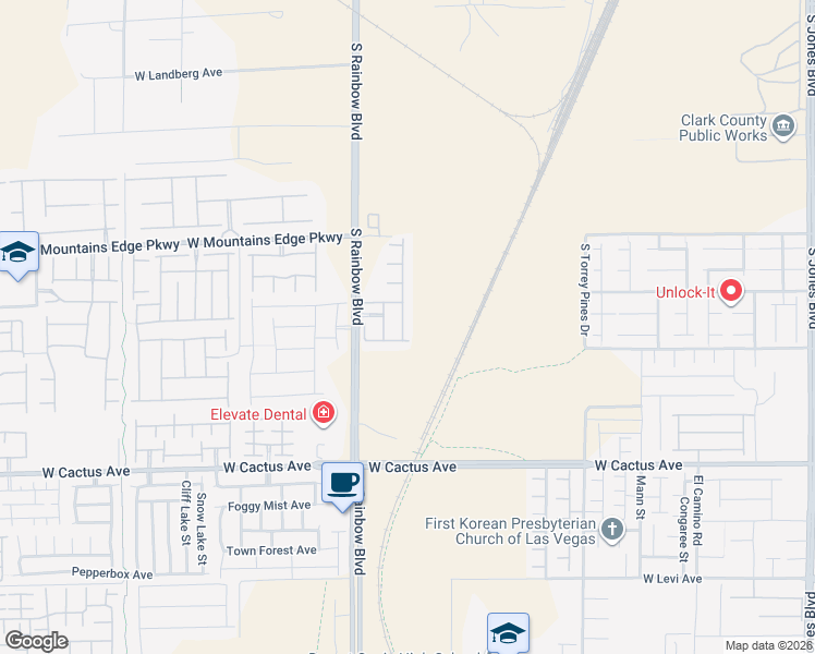 map of restaurants, bars, coffee shops, grocery stores, and more near 10256 Glacier Pool Street in Las Vegas