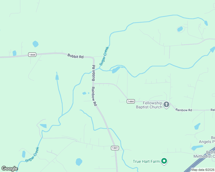 map of restaurants, bars, coffee shops, grocery stores, and more near 828 Rainbow Road in Advance