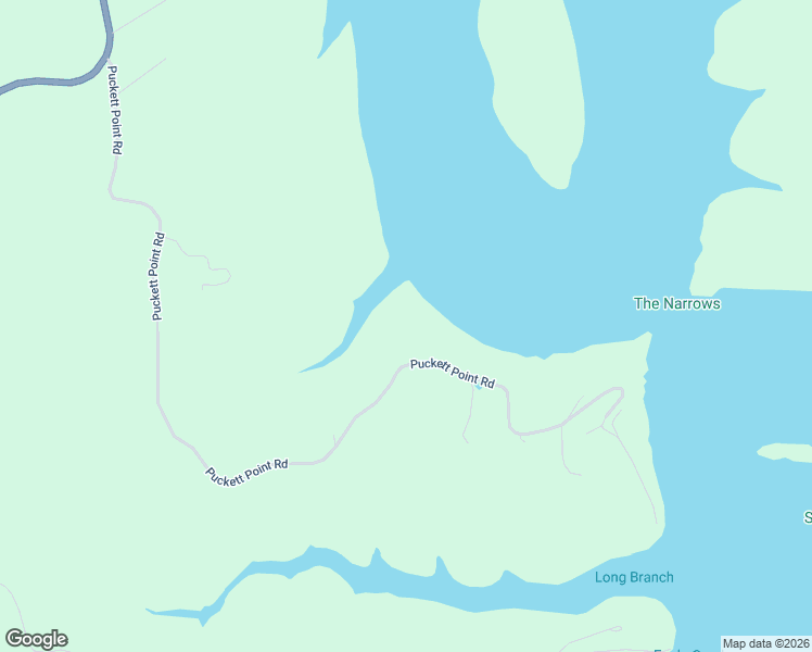 map of restaurants, bars, coffee shops, grocery stores, and more near 1677 Puckett Point Road in Smithville