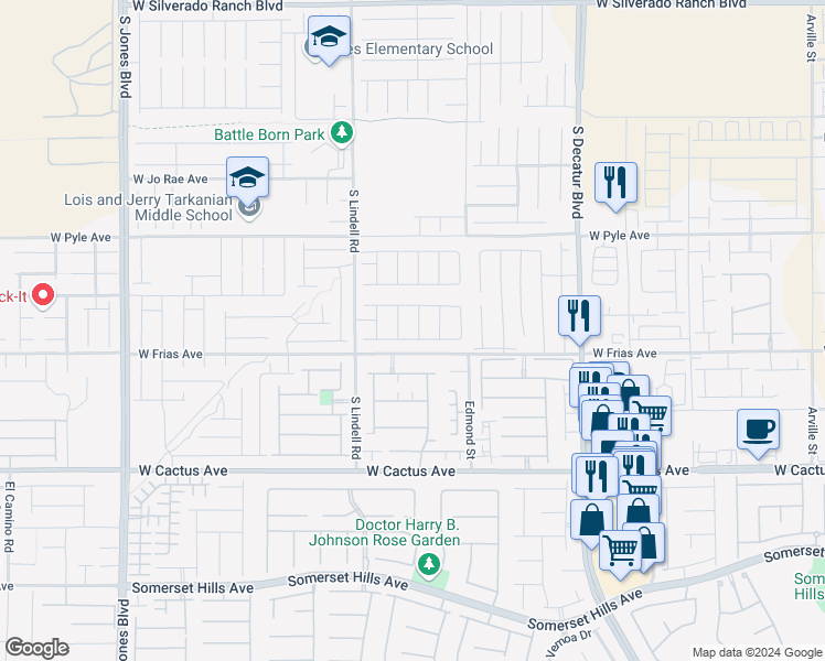 map of restaurants, bars, coffee shops, grocery stores, and more near 10267 Howling Wind Street in Las Vegas