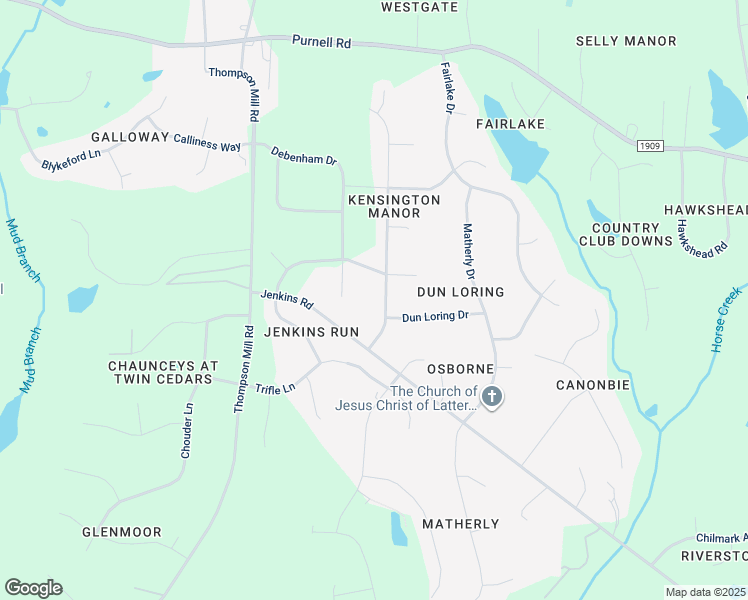 map of restaurants, bars, coffee shops, grocery stores, and more near 7621 Kensington Manor Lane in Wake Forest