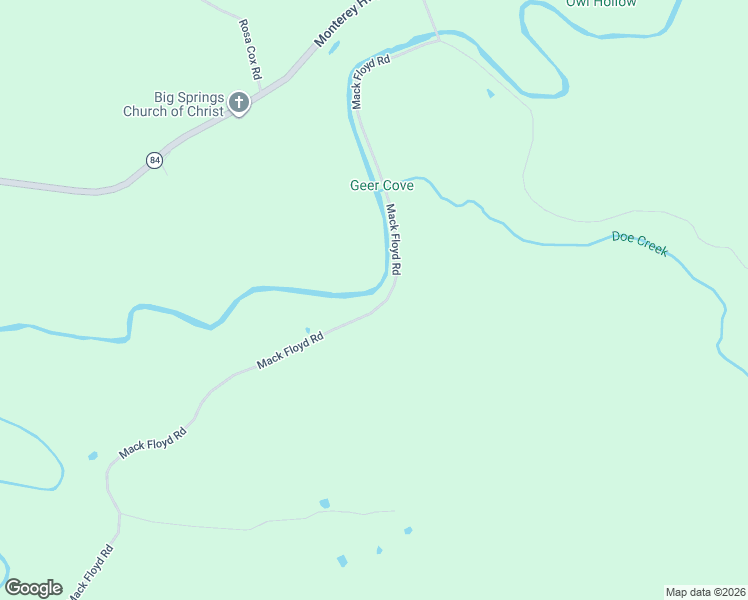 map of restaurants, bars, coffee shops, grocery stores, and more near 2359 Mack Floyd Road in Sparta