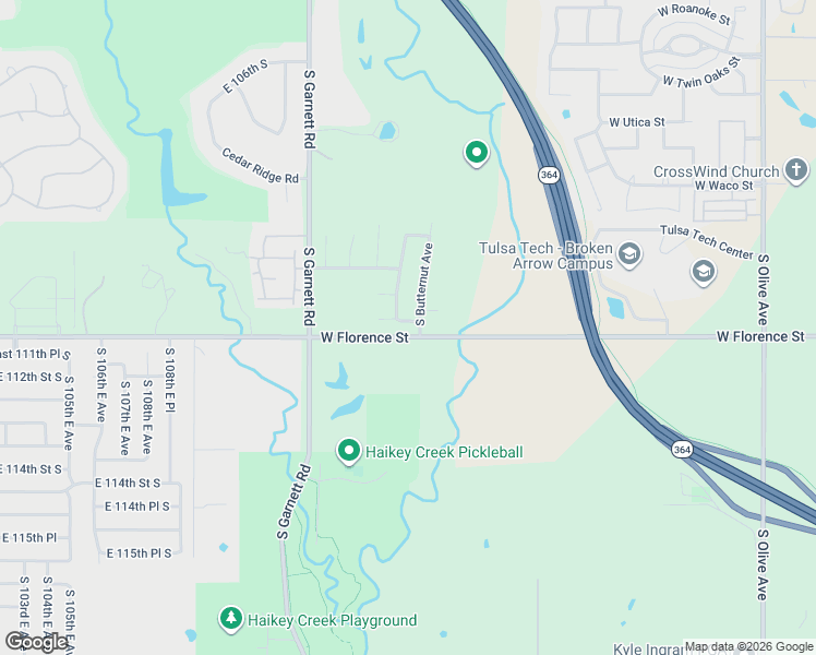 map of restaurants, bars, coffee shops, grocery stores, and more near 4505 West Eagle Pass Street in Broken Arrow