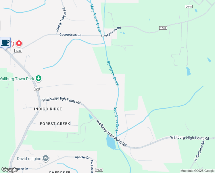 map of restaurants, bars, coffee shops, grocery stores, and more near 690 Franklin Drive in Winston-Salem