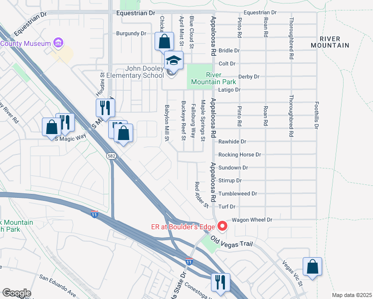 map of restaurants, bars, coffee shops, grocery stores, and more near 2144 Buckeye Reef Street in Henderson