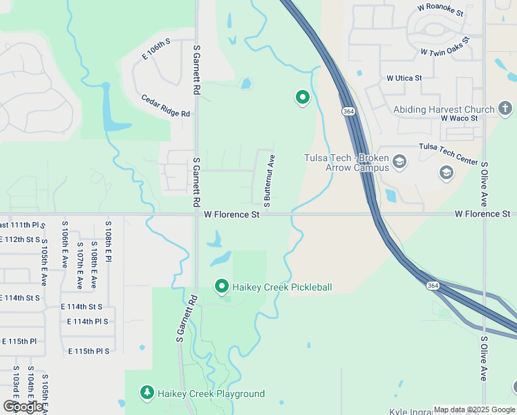 map of restaurants, bars, coffee shops, grocery stores, and more near 4505 West Eagle Pass Street in Broken Arrow