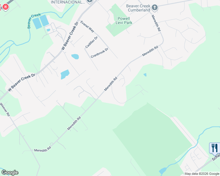 map of restaurants, bars, coffee shops, grocery stores, and more near 4320 Meredith Road in Knoxville