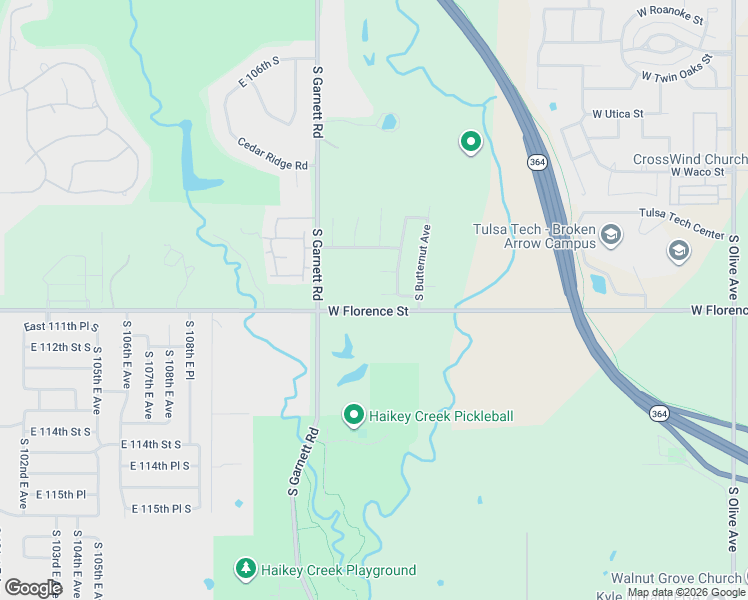 map of restaurants, bars, coffee shops, grocery stores, and more near 4609 West Eagle Pass Street in Broken Arrow