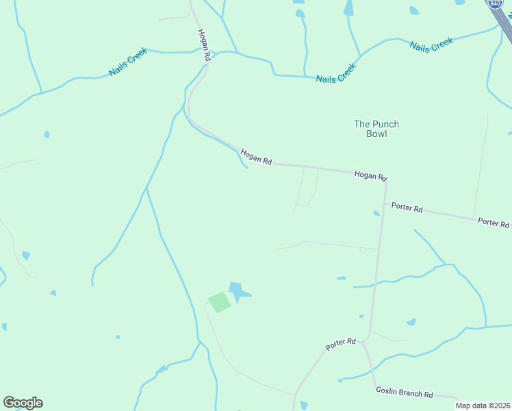 map of restaurants, bars, coffee shops, grocery stores, and more near 2164 Hogan Road in Burns