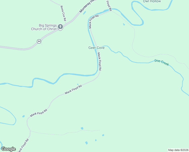 map of restaurants, bars, coffee shops, grocery stores, and more near 2359 Mack Floyd Road in Sparta