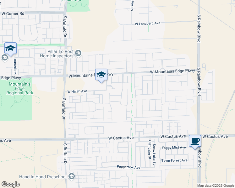 map of restaurants, bars, coffee shops, grocery stores, and more near 10238 Tuscan Sun Drive in Las Vegas