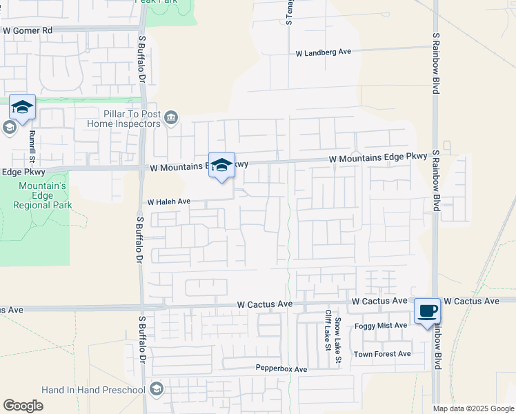 map of restaurants, bars, coffee shops, grocery stores, and more near 10238 Tuscan Sun Drive in Las Vegas