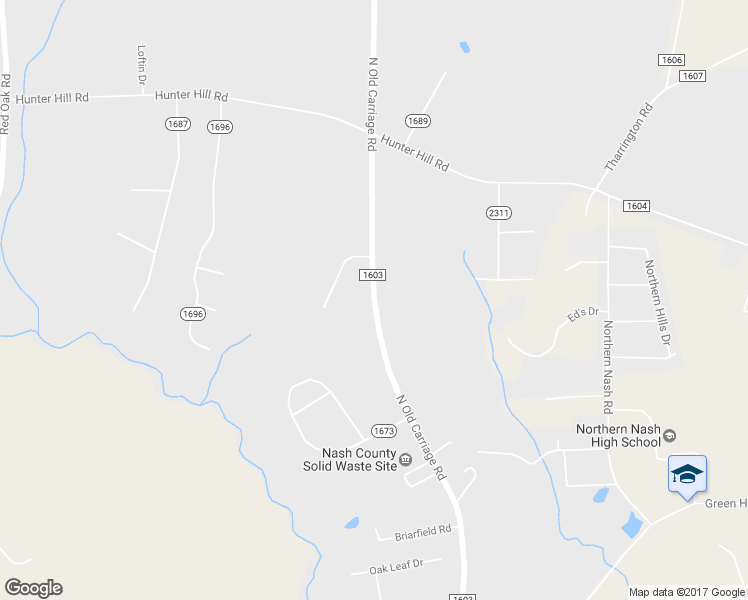 map of restaurants, bars, coffee shops, grocery stores, and more near North Old Carriage Road in WESLEYAN COL