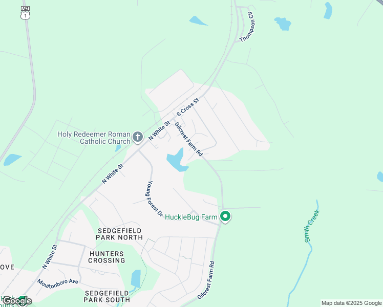 map of restaurants, bars, coffee shops, grocery stores, and more near 20 Crappie Lane in Wake Forest
