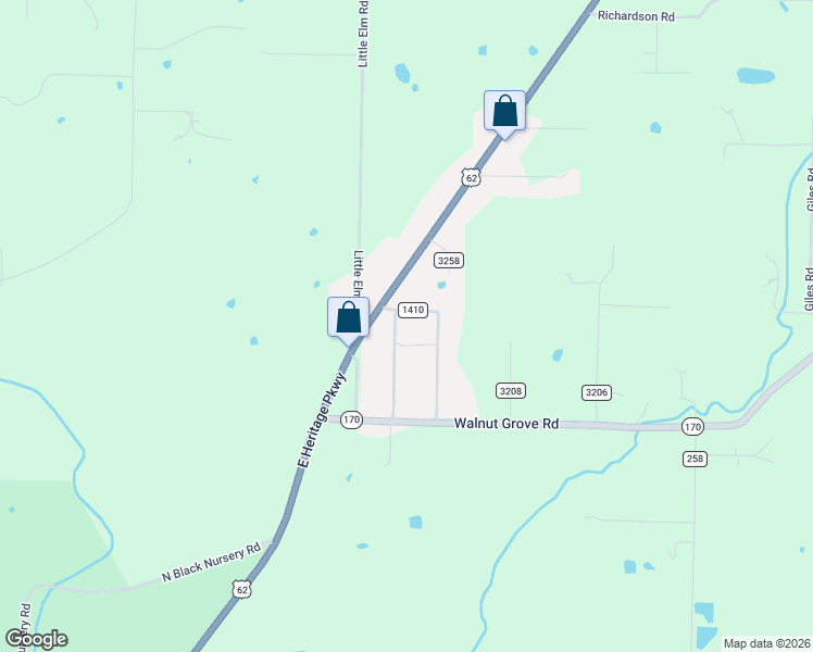 map of restaurants, bars, coffee shops, grocery stores, and more near 10923 West Highway 62 in Prairie Grove