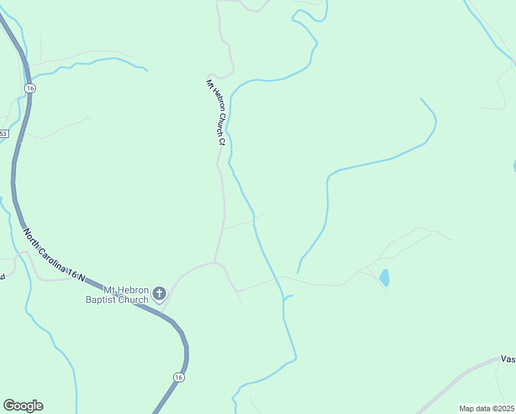 map of restaurants, bars, coffee shops, grocery stores, and more near Kerley School Lane in Alexander County