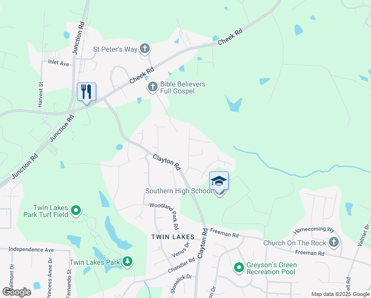 map of restaurants, bars, coffee shops, grocery stores, and more near 919 Glenrose Drive in Durham