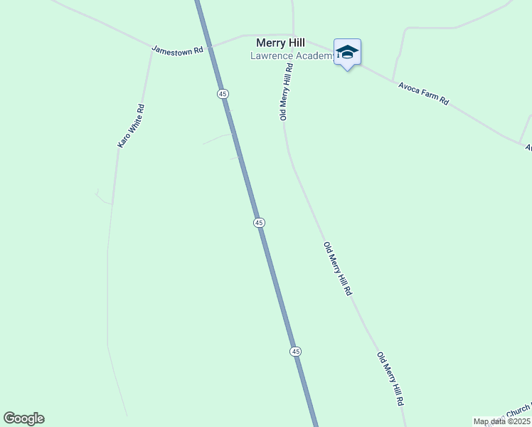 map of restaurants, bars, coffee shops, grocery stores, and more near 537 North Carolina 45 in Merry Hill