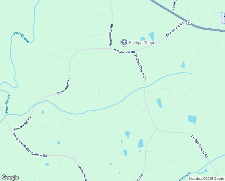 map of restaurants, bars, coffee shops, grocery stores, and more near 1716 Old Carriage Court in Haw River