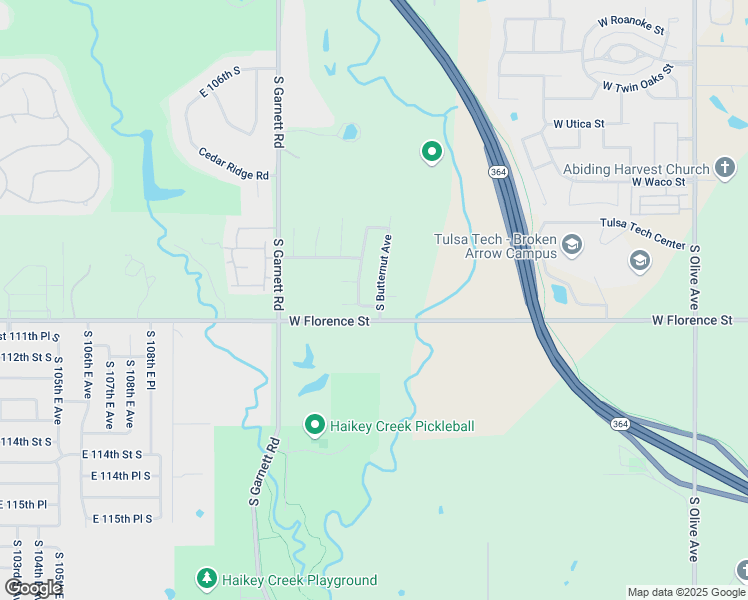 map of restaurants, bars, coffee shops, grocery stores, and more near 4505 West Eagle Pass Street in Broken Arrow