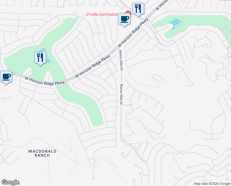map of restaurants, bars, coffee shops, grocery stores, and more near 1806 Tiger Creek Avenue in Henderson