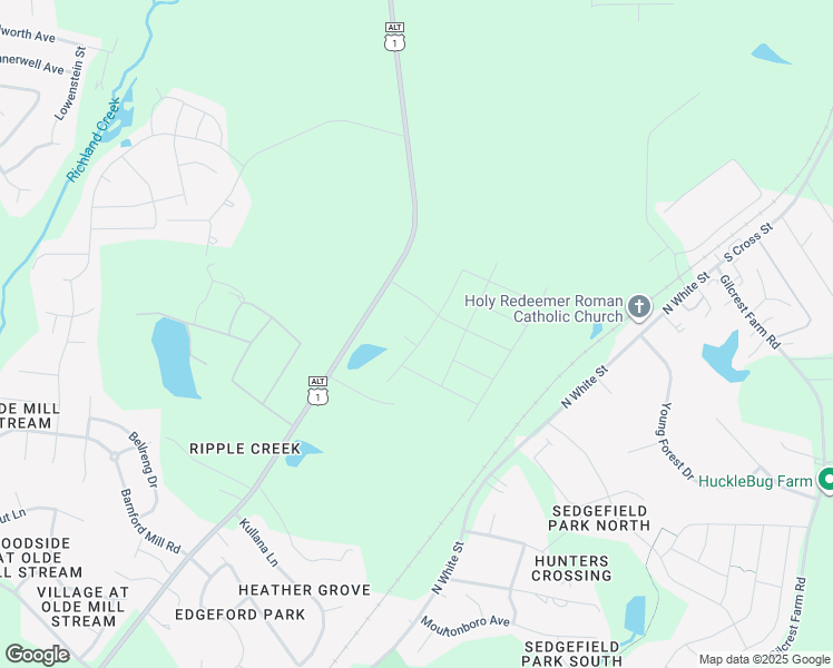 map of restaurants, bars, coffee shops, grocery stores, and more near 823 Youngsville Boulevard South in Wake Forest