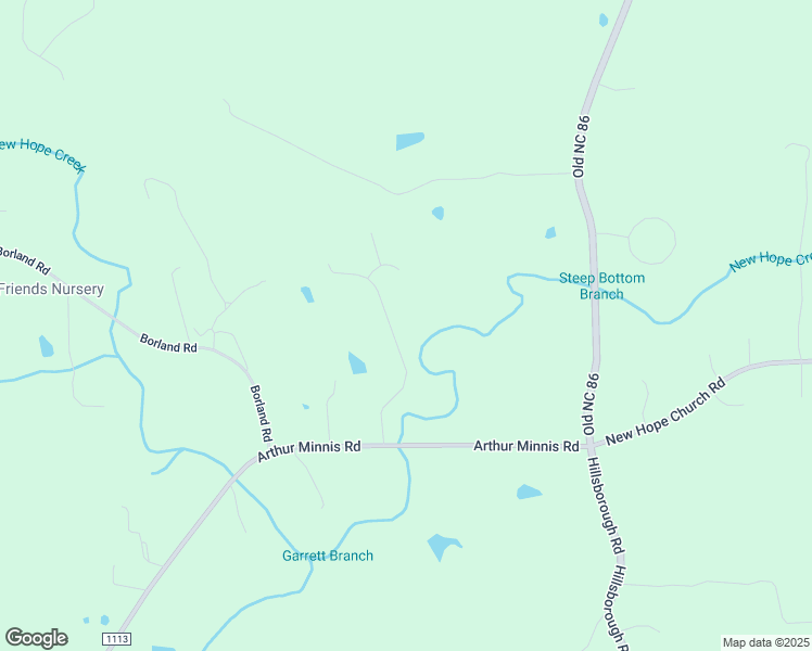 map of restaurants, bars, coffee shops, grocery stores, and more near 519 Arthur Minnis Road in Hillsborough